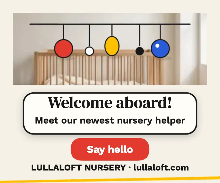 Lullaloft Nursery welcome aboard ad template