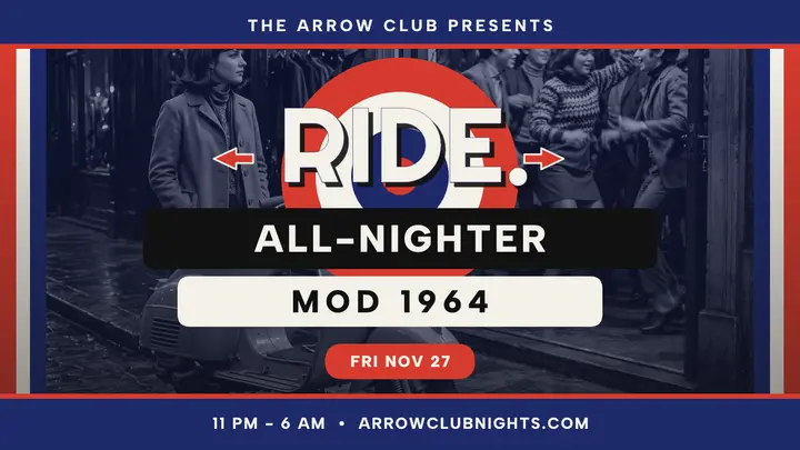 Arrow Club mod all-nighter ride thumbnail template