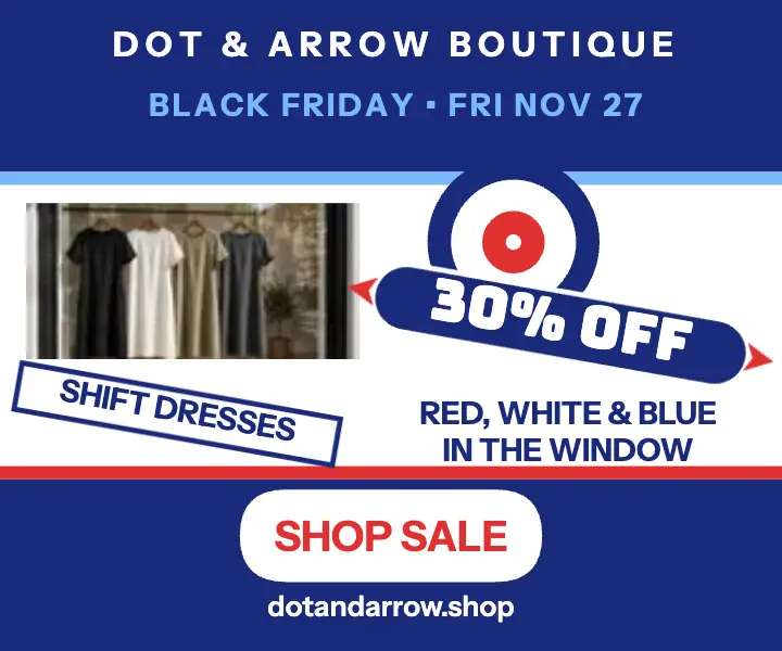 Dot and Arrow mod Black Friday ad template