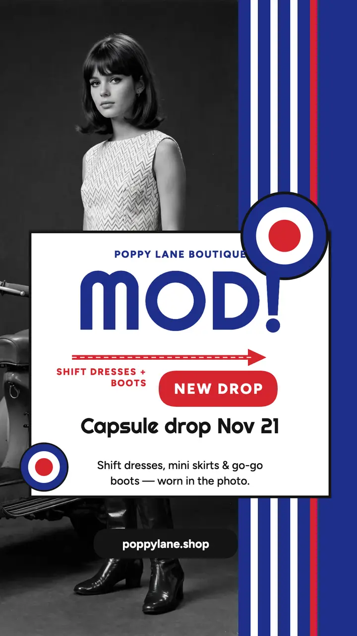 Poppy Lane mod capsule drop story template