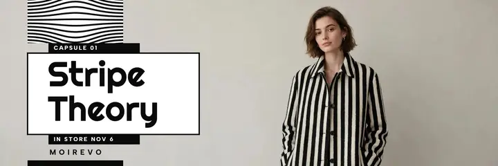 Moirevo Stripe Theory capsule X header template