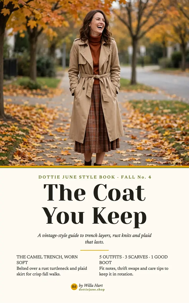 Dottie June fall coat guide ebook cover template