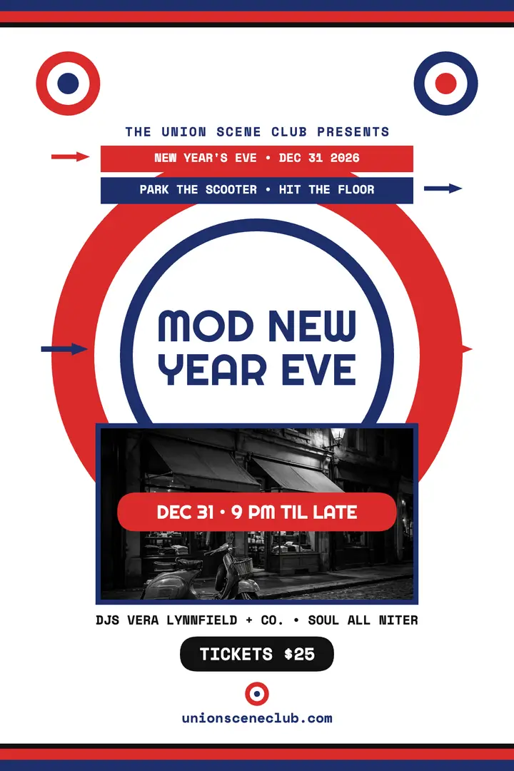 Union Scene mod New Year club poster template