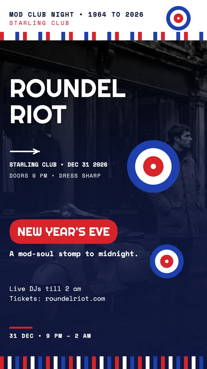 Roundel Riot New Year story template