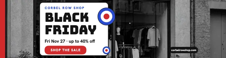 Corbel Row Shop Black Friday billboard template
