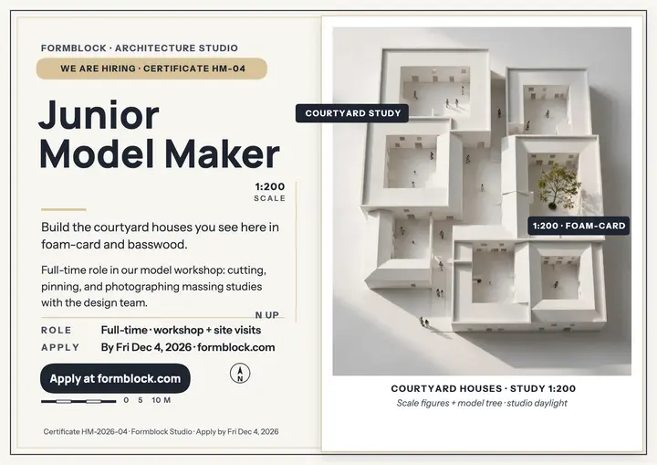 Formblock junior model maker certificate: hiring certificate template