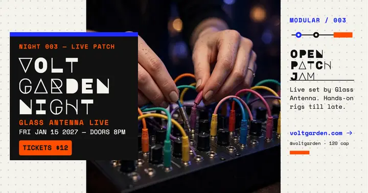 Volt Garden modular synth night post template