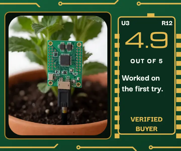 Soil moisture sensor kit review circuit trace ad: sensor kit customer review ad template