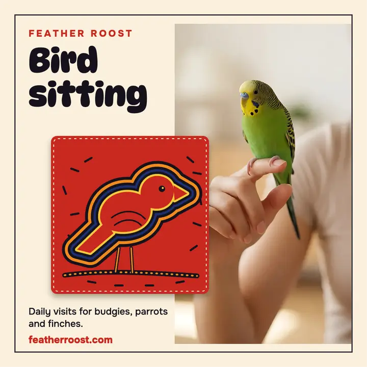 Feather Roost bird sitting mola post template