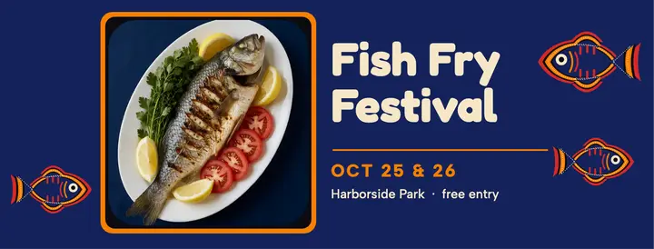 Harborside Fish Fry Festival cover template