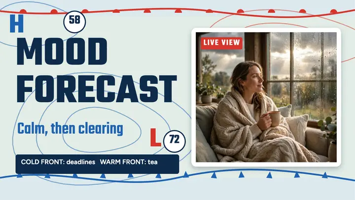 Weekly mood forecast thumbnail template