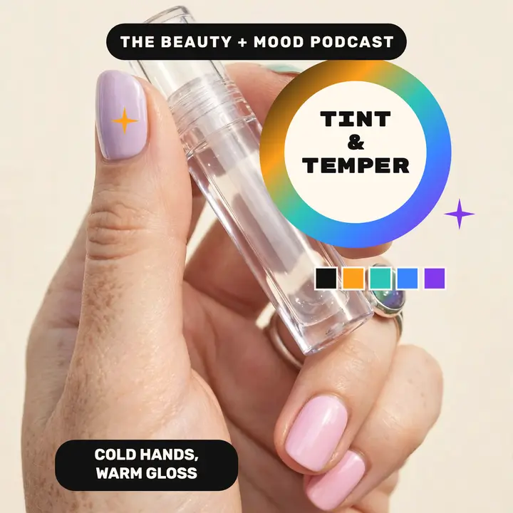 Tint and Temper beauty mood podcast cover template