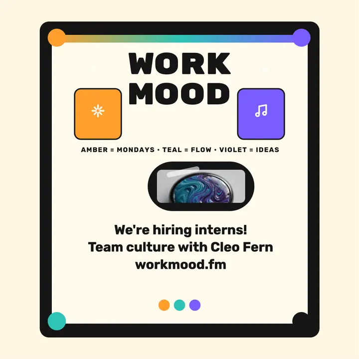 Work Mood hiring podcast cover: hiring podcast cover template