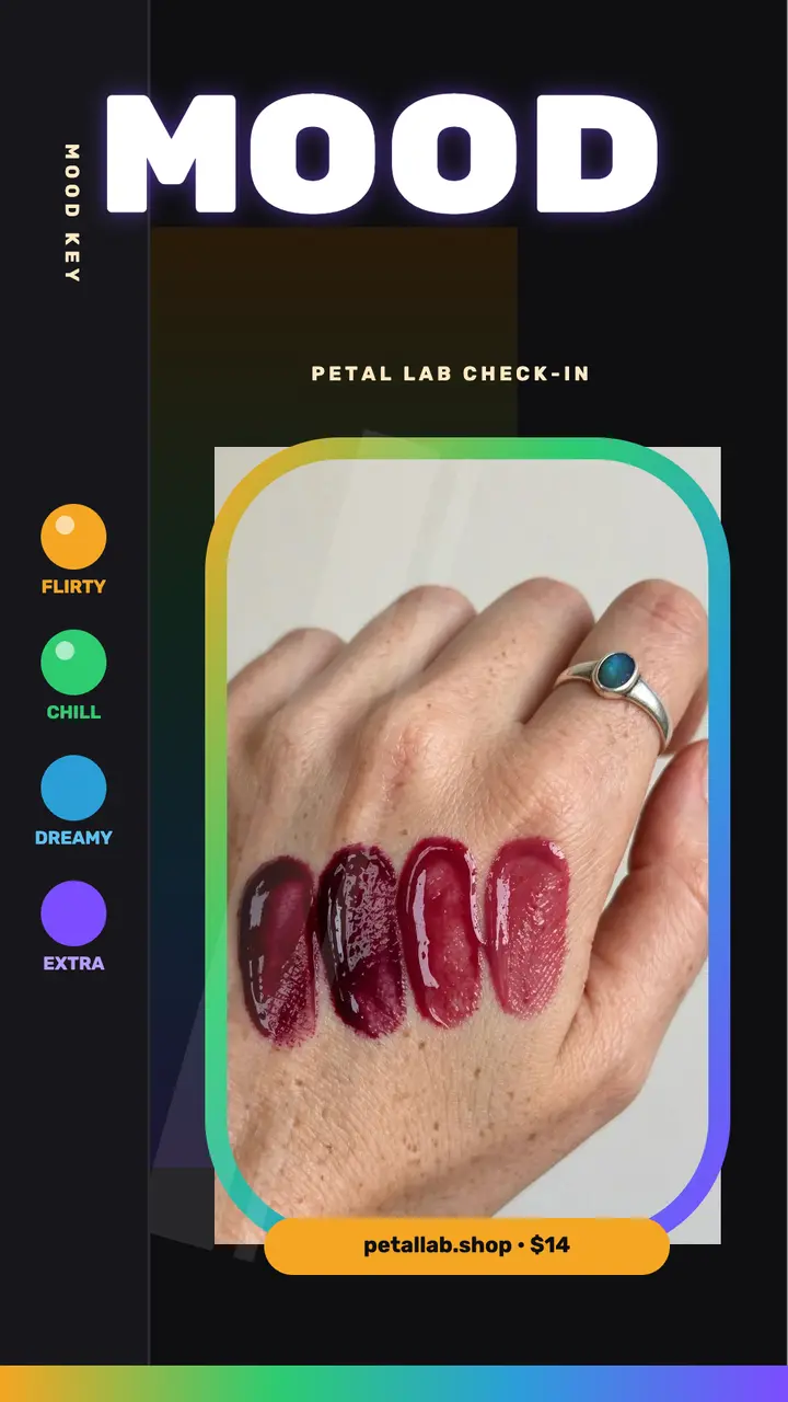 Aura Tint mood check beauty story template