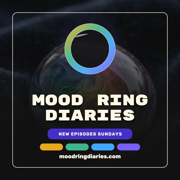 Mood Ring Diaries wellness podcast cover template