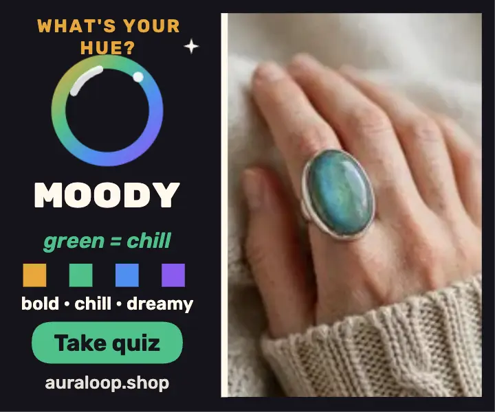 Moody ring chart wellness ad template