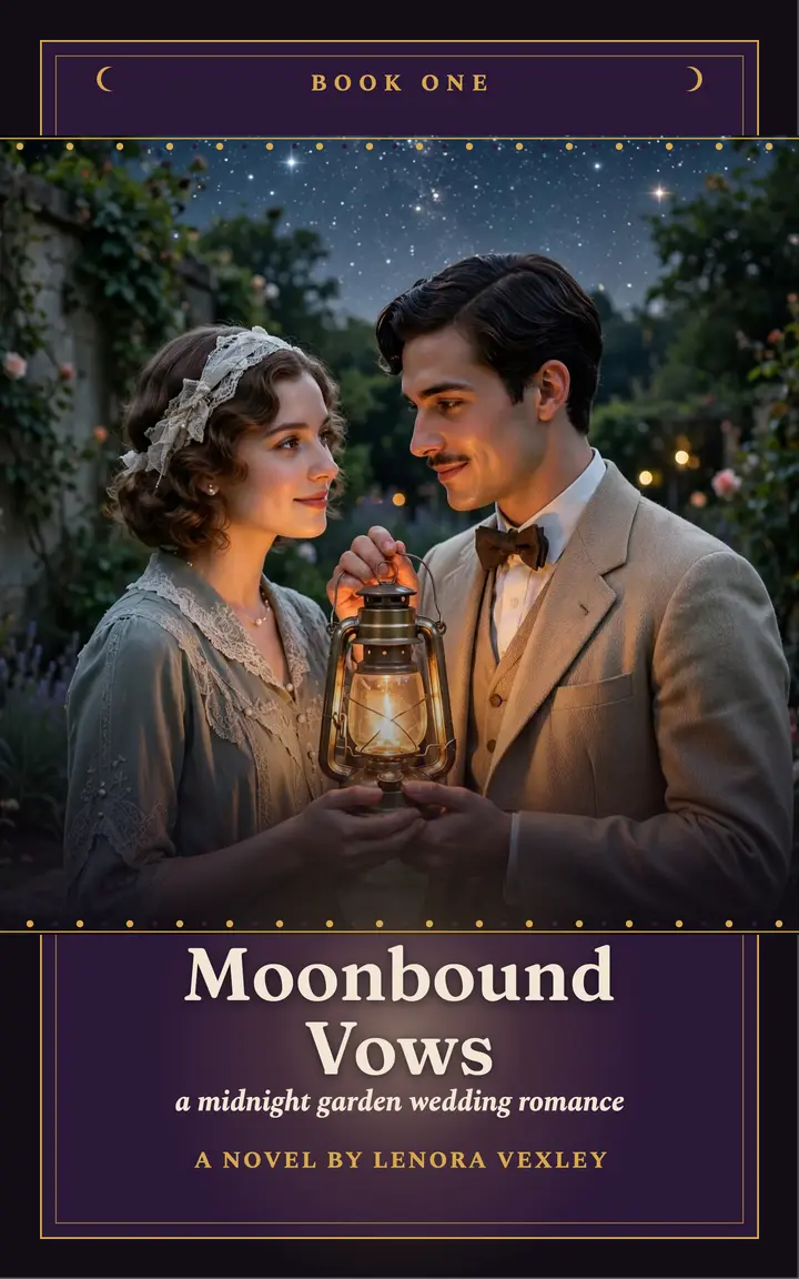 Moonbound Vows witchy romance cover template