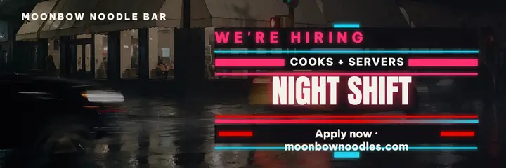 Moonbow Noodle Bar night hiring header template