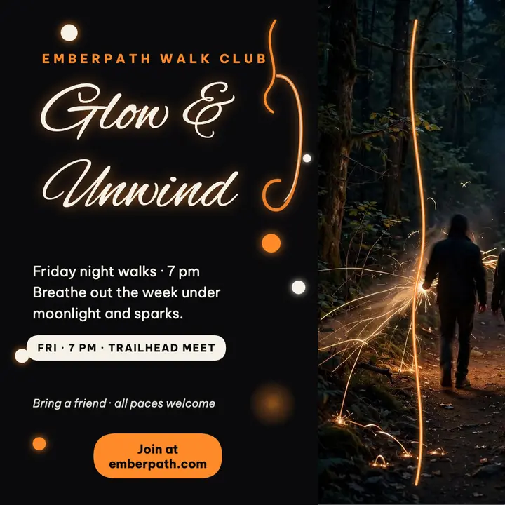 Emberpath moonlight glow walk post template