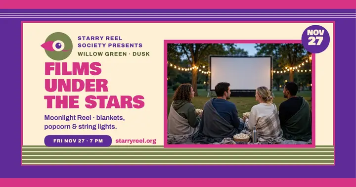 Starry Reel Society film night post template
