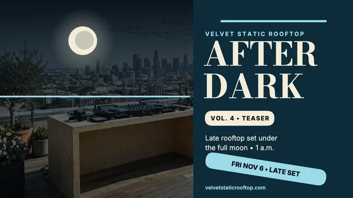 Velvet Static rooftop After Dark thumbnail template