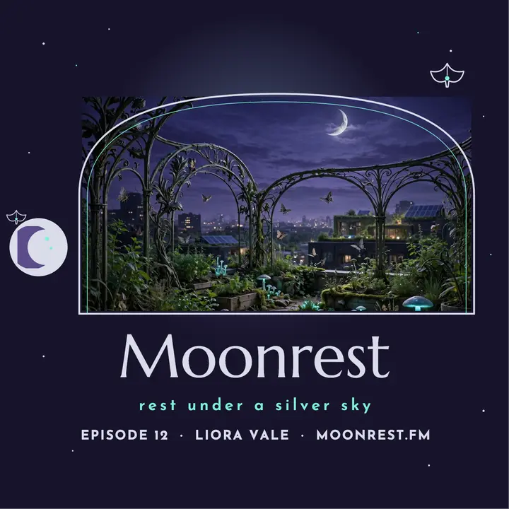 Moonrest moonlit sleep podcast cover template