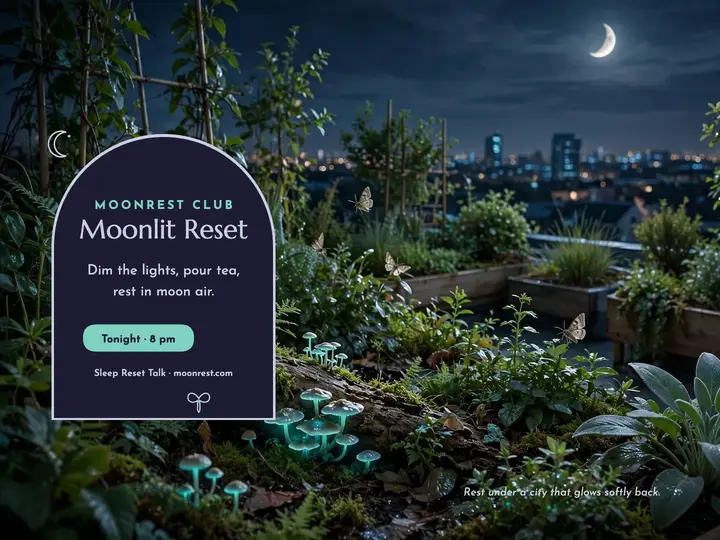 Moonrest sleep reset talk slide template