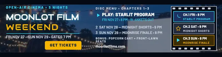 Moonlot Film Weekend disc-menu billboard template