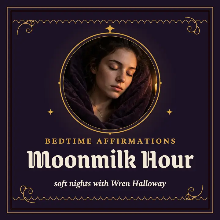 Moonmilk Hour bedtime affirmations cover template
