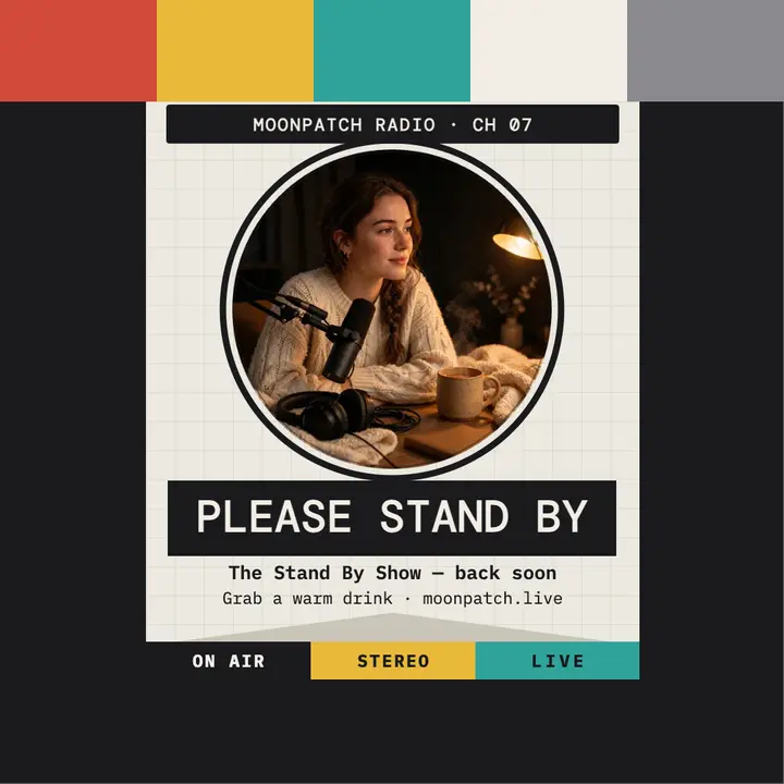 Moonpatch Radio standby test card post template