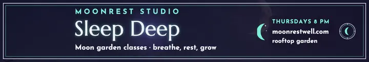 Moonrest Studio sleep LinkedIn cover: sleep wellness linkedin cover template