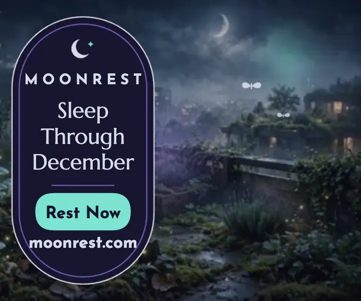 Moonrest sleep retreat display ad: sleep retreat ad template