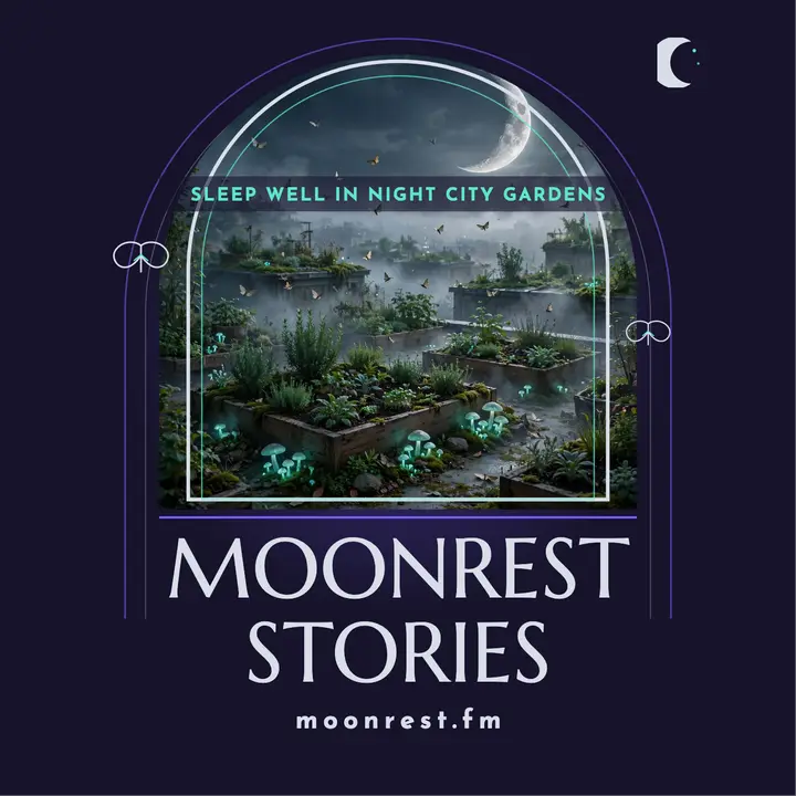 Moonrest Stories sleep podcast cover template