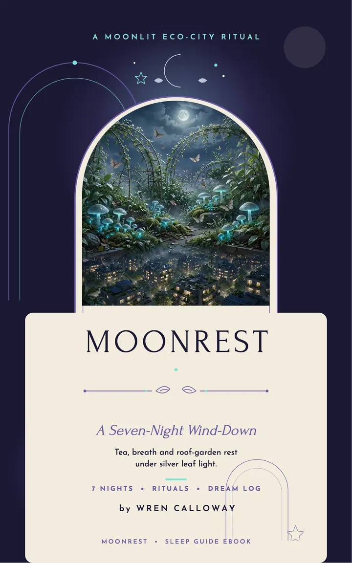 Moonrest seven-night sleep guide cover template