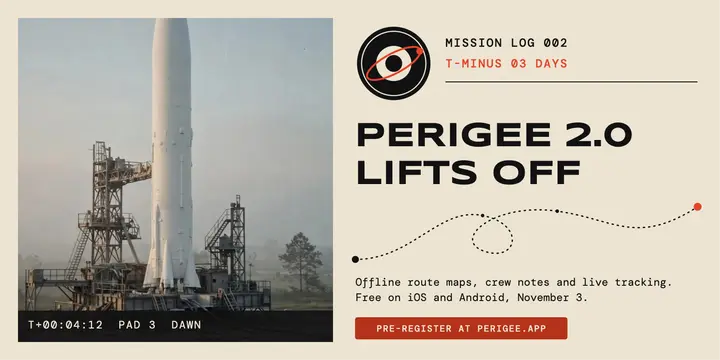 Perigee app launch mission log template