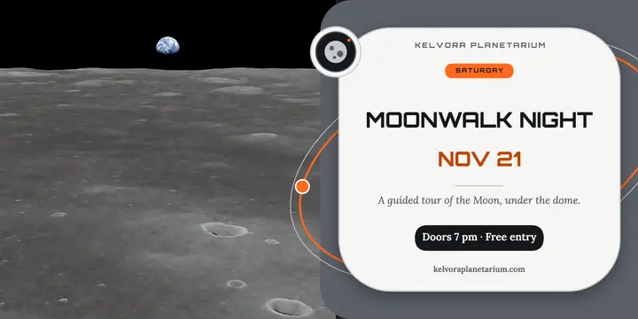 Moonwalk Night stargazing X post, space-age pod template