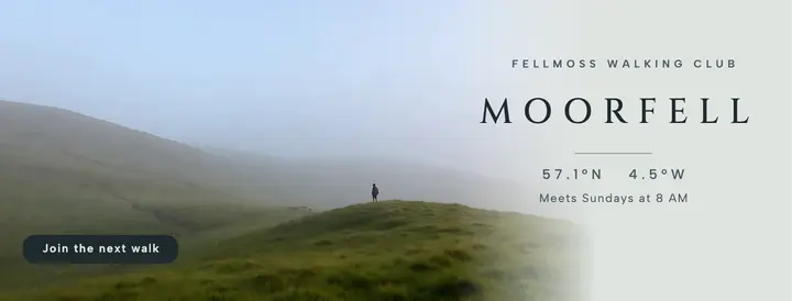 Fellmoss Walking Club moorland cover template
