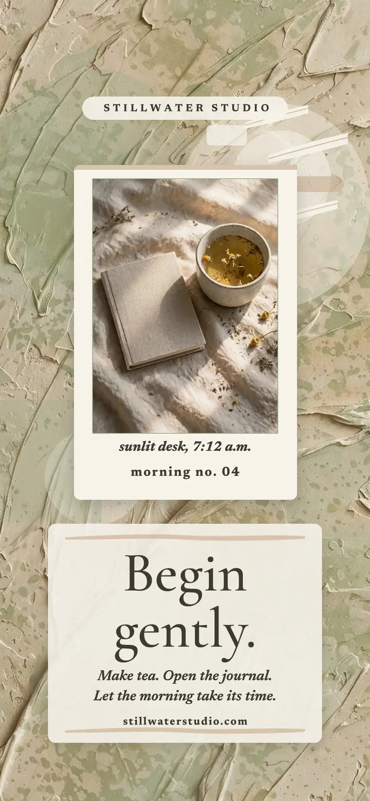 Begin gently plaster morning wallpaper template