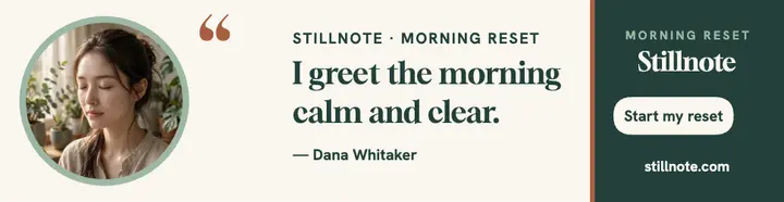 Stillnote morning affirmation billboard template