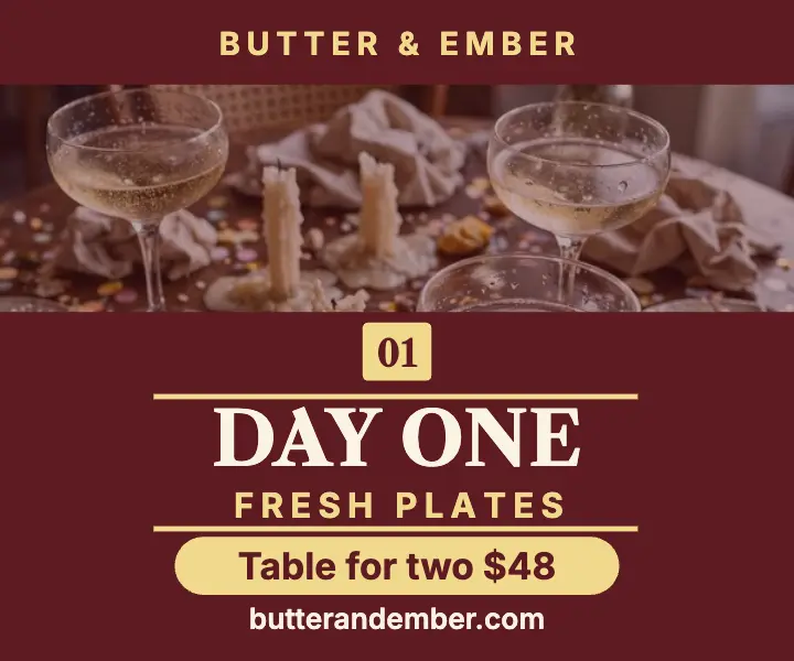 Butter and Ember Day One brunch ad template