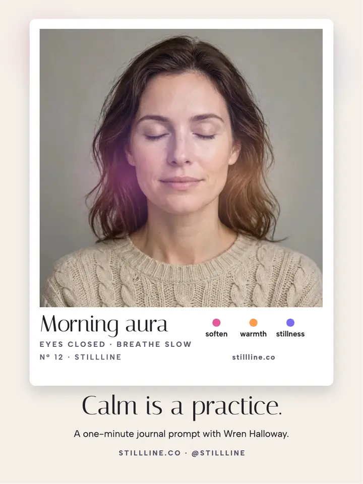 Morning aura affirmation portrait post: morning affirmation post template