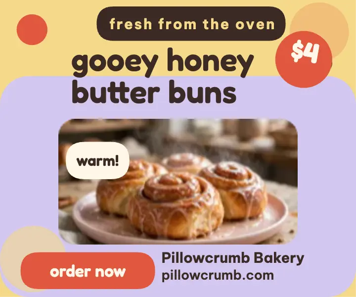 Pillowcrumb morning buns soft ad template