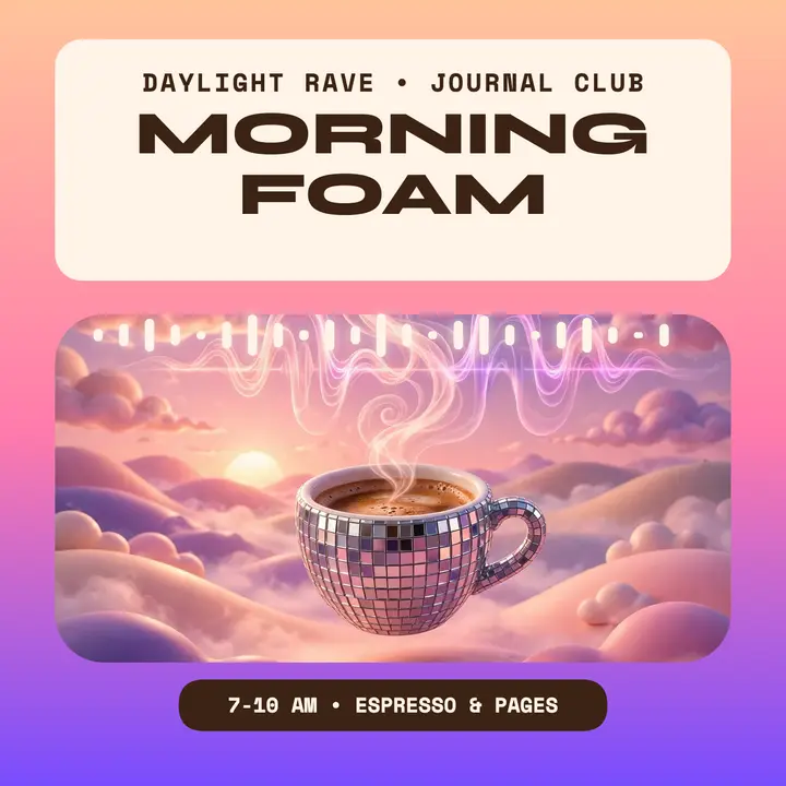 Morning Foam wellness journal podcast cover template