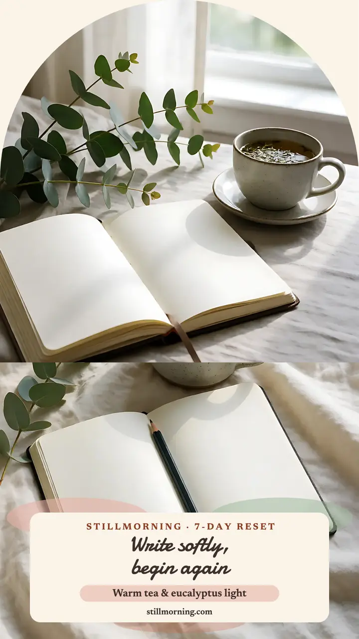 Stillmorning journal ritual watercolor story: journaling story template