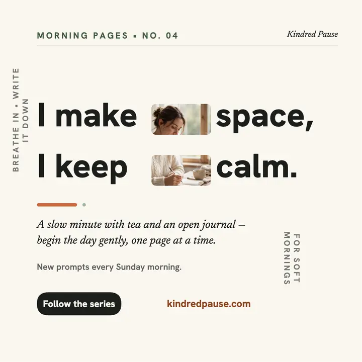 Morning Pages affirmation post template
