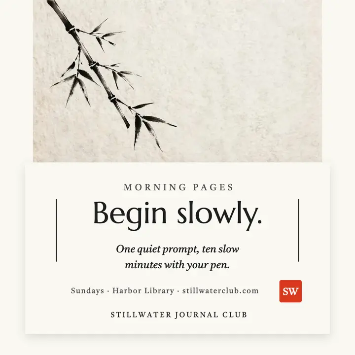 Stillwater morning pages ink post template