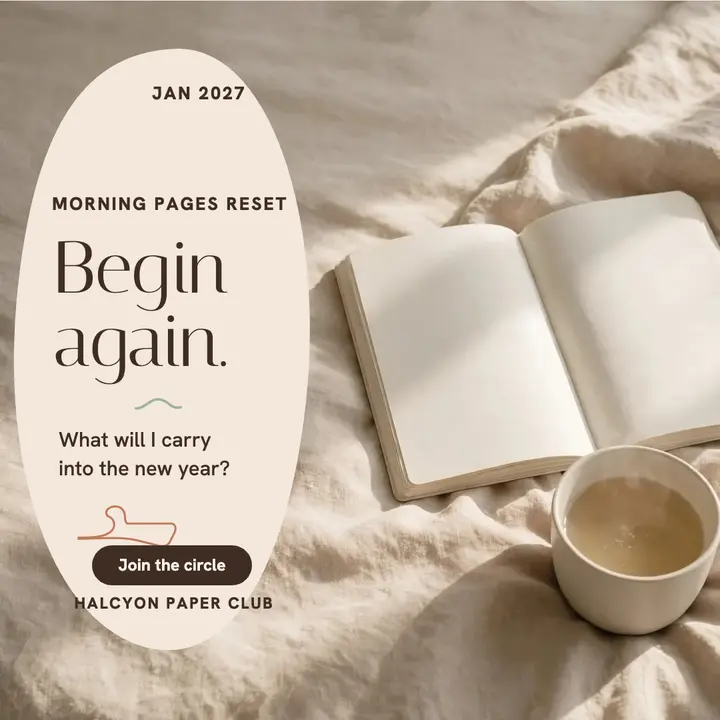 Morning Pages Reset journal post template