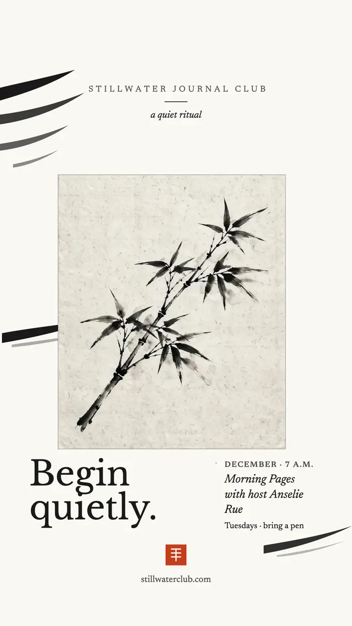 Stillwater morning pages sumi story template