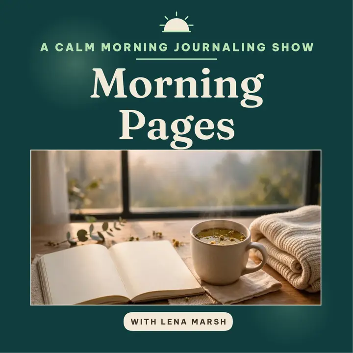 Morning Pages journaling podcast cover template