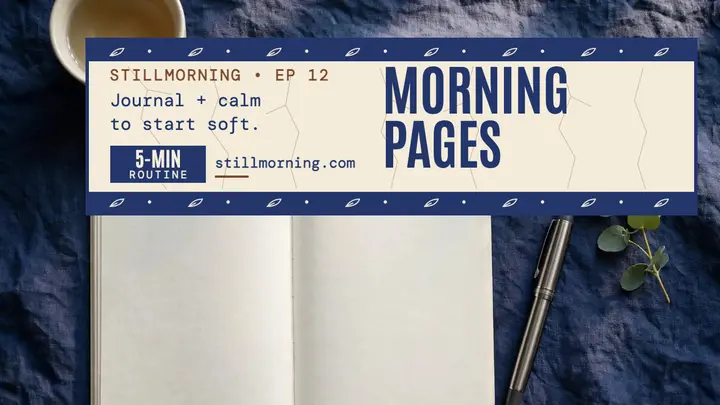 Stillmorning morning pages journal thumbnail template